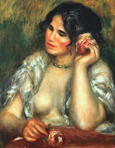Pierre Renoir Gabrielle with a Rose oil painting picture